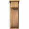 Ekena Millwork Del Monte Rough Sawn Corbel w/Backplate, Western Red Cedar, 8"W x 12"D x 24"H COR08X12X24DEL01RWR - alternate 3